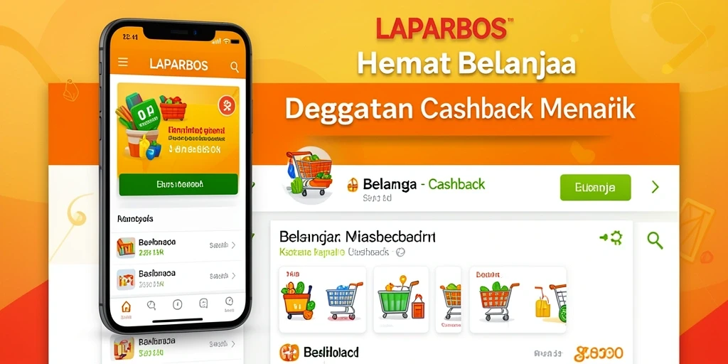Tampilan antarmuka LAPARBOS yang intuitif untuk cashback.