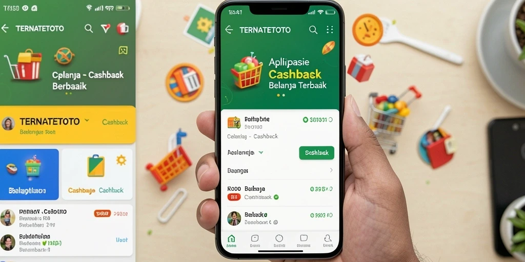 Antarmuka TERNATETOTO menampilkan berbagai opsi cashback menarik.